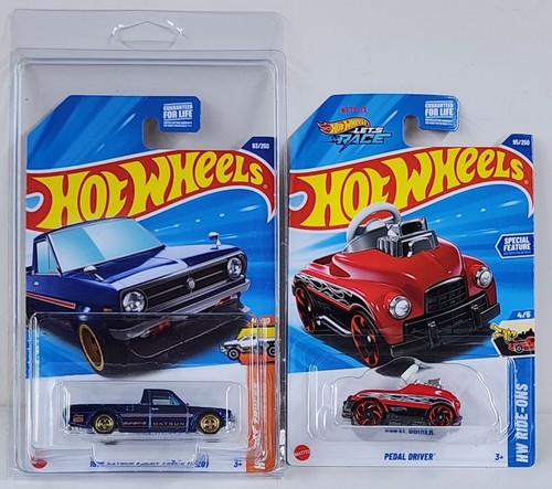 2025 Hot Wheels Super Treasure Hunt 1975 Datsun Sunny Truck & Pedal Driver TH