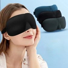 3D Sleep Eye Mask Soft Travel Night Sleeping Padded Shade Cover Blindfold USA