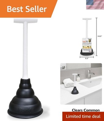 Beehive Mini Sink and Drain Plunger - Works for Bathrooms, Kitchens, Sinks, B...