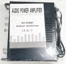 Facmogu AV-298BT HiFi Stereo Audio Amplifier – Bluetooth Karaoke Amp – New Open