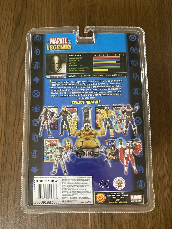 Marvel Legends Mojo Serie BAF Primera Aparición Iron Man - Toybiz, 2006 Foto 2 de 2