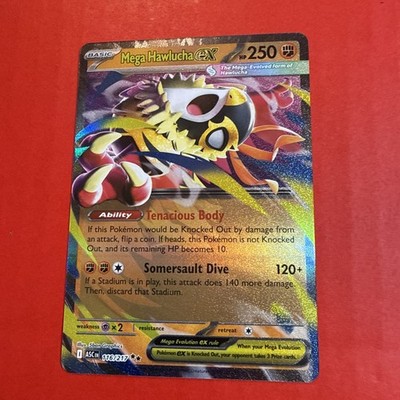 Pokémon ASC Near mint Mega Hawlucha EX Rare Card English Ascended heroes 116/217
