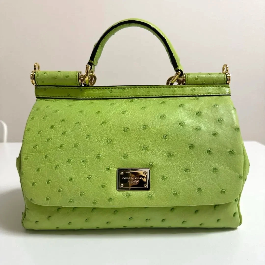 Dolce&Gabbana Leather Exterior Green Bags & Handbags for Women for