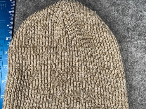 True Honor Beanie Haube Erwachsene Einheitsgröße beige Strick 100 % Acryl Skate Ski - Bild 3 von 7