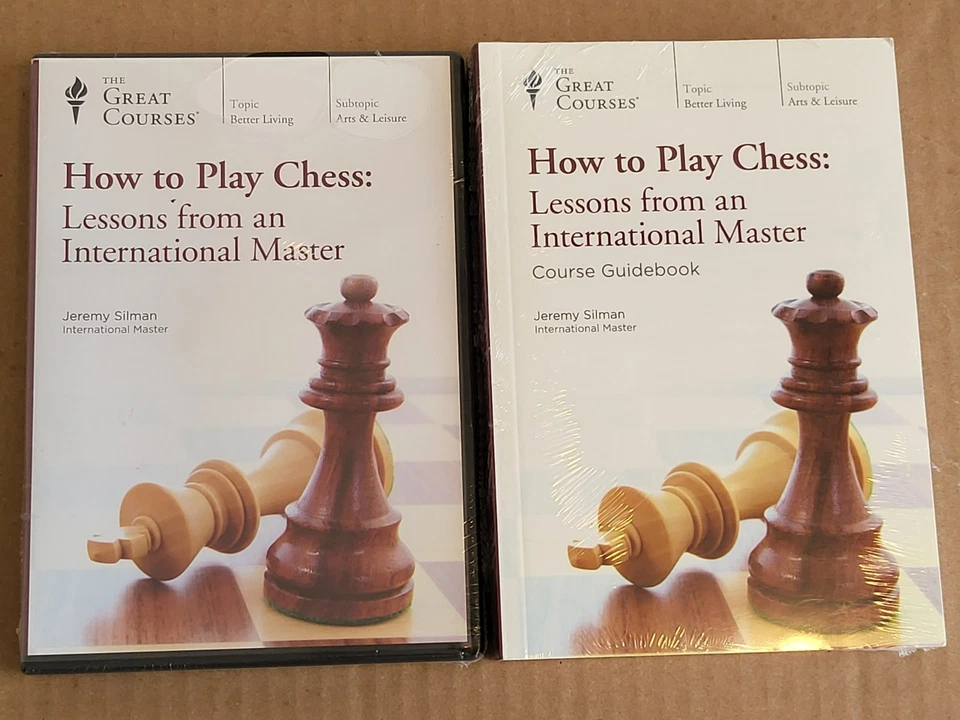 Great Courses How to Play Chess 4 DVD Set & Guide Book Jeremy Silman Master New - Image 4 of 4