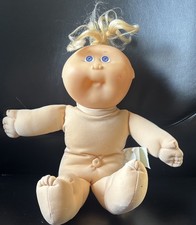 Vintage Cabbage Patch Kids Doll. Blonde Cornsilk Hair, Blue Eyes 1989