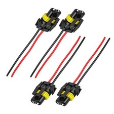 4 PCS Wiring Harness Headlight Socket, 9005 9006 HB3 Female, 9005 9006, 4PCS