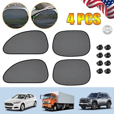 4x Foldable Car Side Window Sunshade Suction Cup Baby Window Sunshade Universal