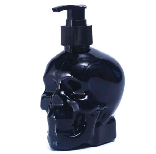Black Skull Skeleton Scented Halloween Spooky Liquid Bottle Refillable Hand Soap - Picture 2 of 6