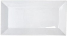 (12)King Square White Rectangle Platters - 14-1/2" Long x 8-1/4" White chinaware