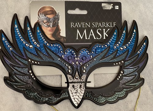 Máscara de fiesta Raven Sparkle - Ideal para Halloween - Imagen 1 de 3