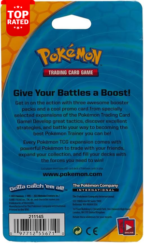 Pokemon TCG 3 Booster Packs 1 Random Foil 3 Blister Packs 1 Holofoil Promo Card - Picture 3 of 12