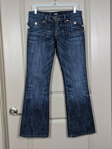 Rock & Republic Scorpion Womens Jeans Flare Size 27 (4) Flap Pockets