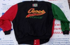 Vintage Cross Colours Color Jacket 1980s 90s USA Made Hip Hop Rap XL Distress