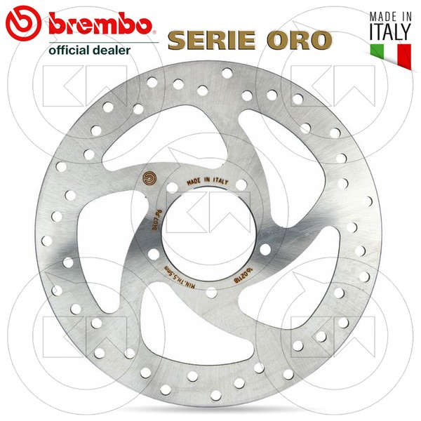 Bremsscheibe Hinten Brembo 68B407P6 Ducati Multistrada Enduro 1200 2016 2017-image