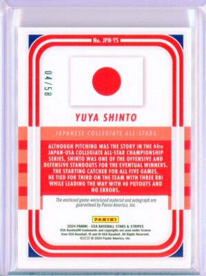 2024 Panini Stars and Stripes - Japanese Collegiate All-Stars