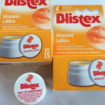 BLISTEX Feuchtigkeitscreme Lippen SPF15 Schutzglas Aloe Vera Vit. E A RAR