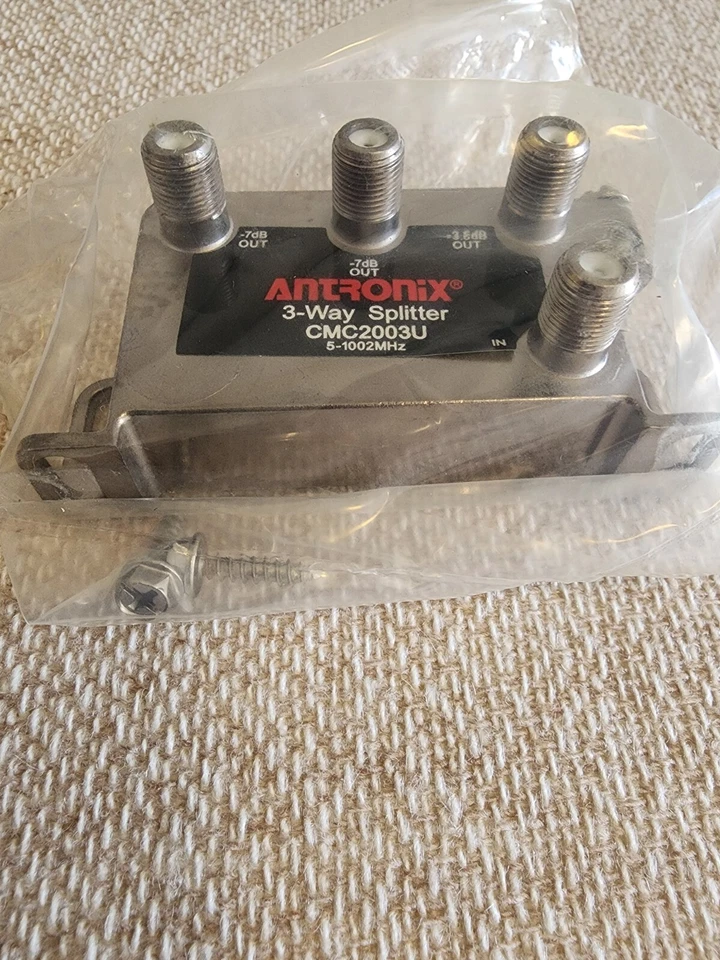 3-Way Splitter for Coaxial  Cable Antronix CMC2003U -7dB & -3.5dB output - Image 3 of 4