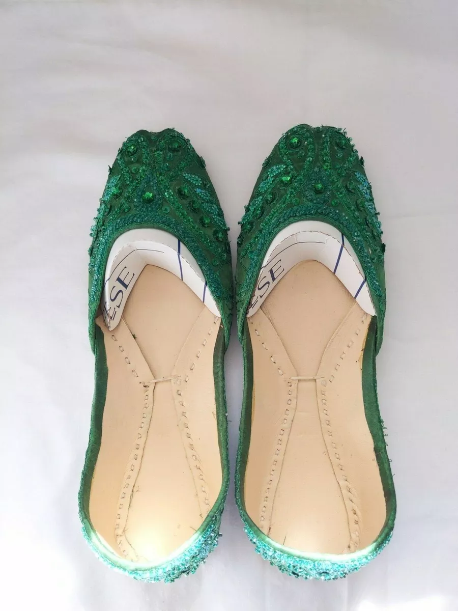 Green khussa best sale