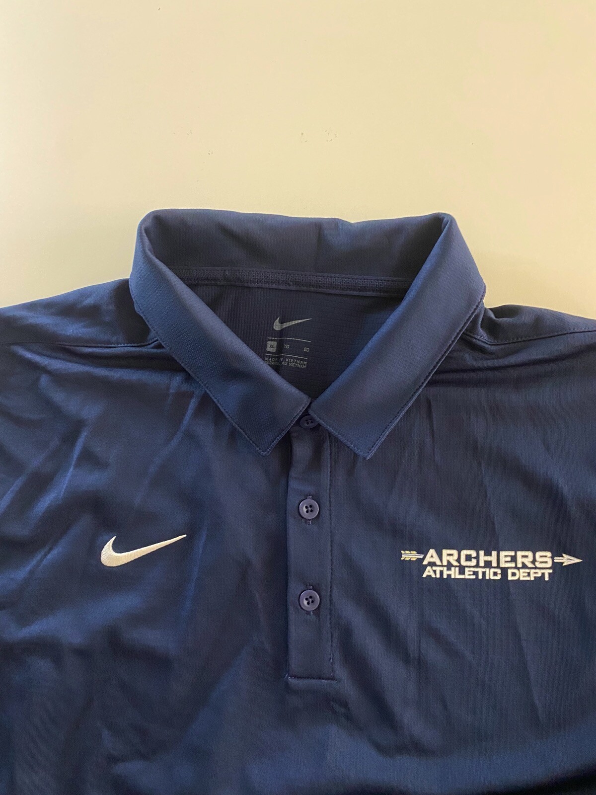 Nike Archers Athletic Department POLO SHIRT XL Extra … Gem