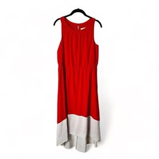 LOFT - Orange Colorblock High-Lo Tank Dress - Sz. 12P