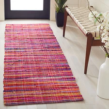 Safavieh Rag Rug RED / MULTI 2'-3" X 6' Runner - RAR240D-26