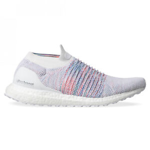 adidas white and rainbow ultra boost