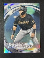 2020 Bowman Draft - Nick Gonzales #GOG-NG Glimpses of Greatness Refractor /250