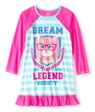 Sleepwear Girl Pink With Cat 4-5 Y 