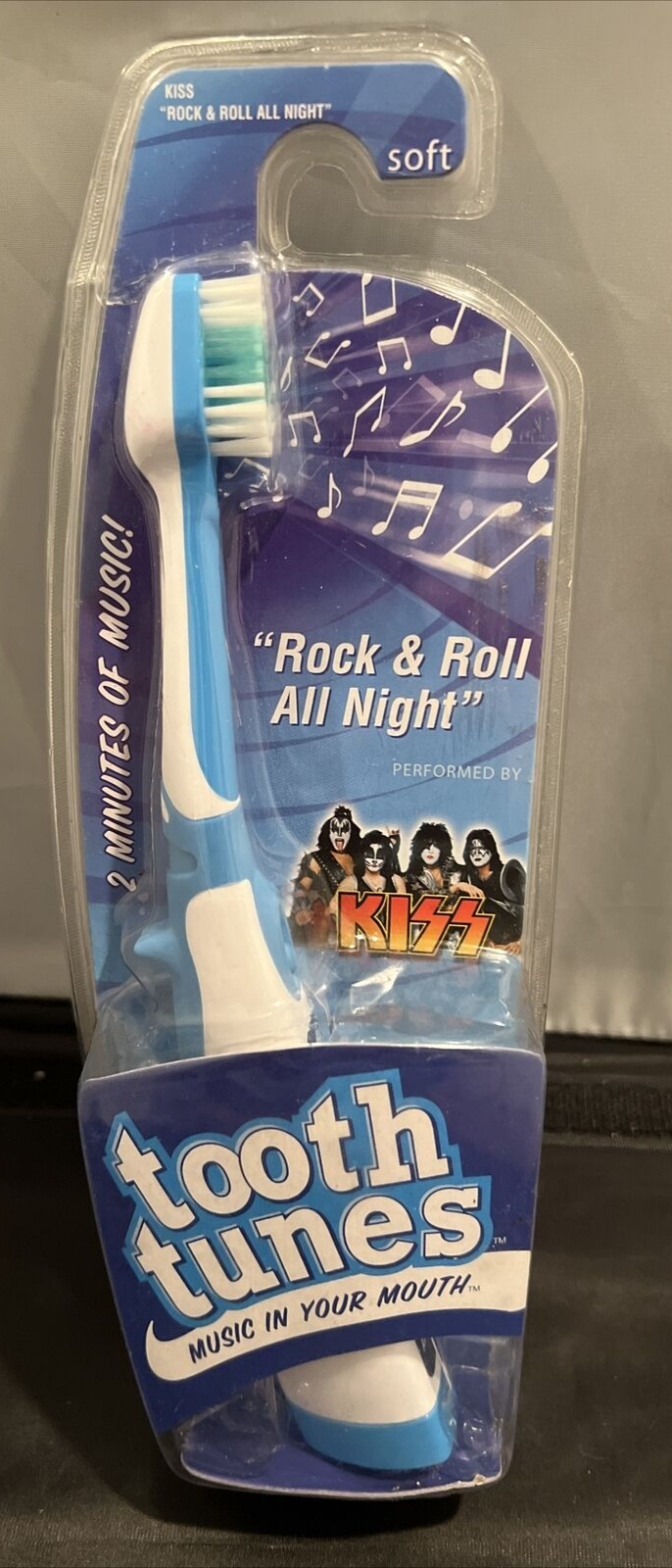 Tooth Tunes Kiss Rock & Roll All Night Musical Toothbrush Gene Simmons ...
