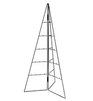Design Metall Baum FüR Zierschmuck - 100 Cm - Weihnachtsbaum Tannenbaum Schwarz