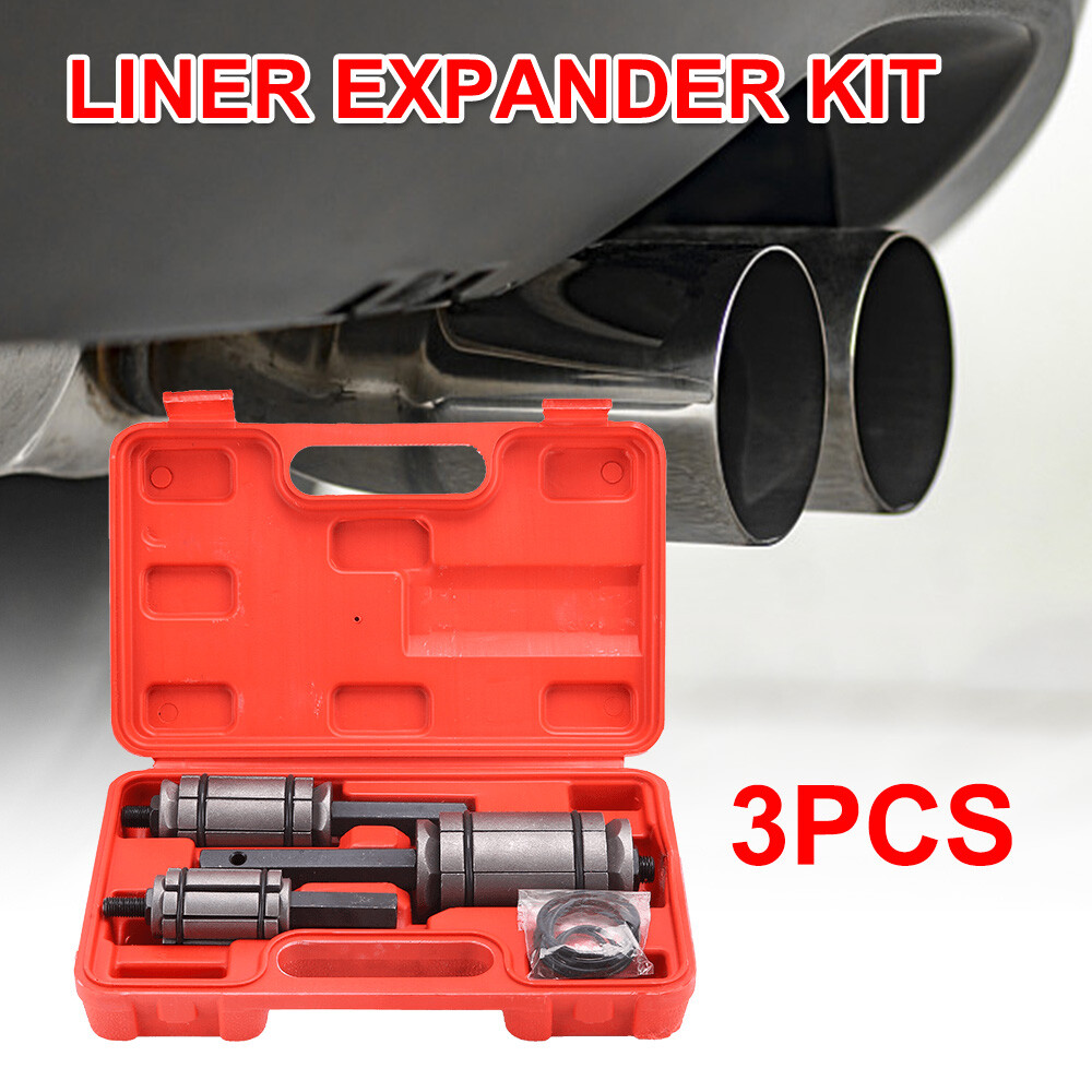 3 Pieces Car Tail Pipe Expander Set Muffler Exhaust Pipe Dent Remover