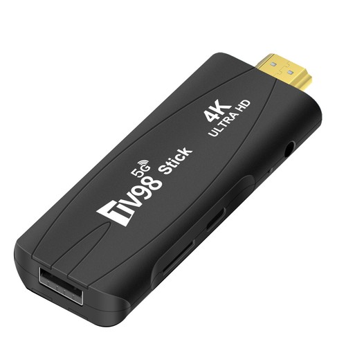 1X(TV98 STICK 2G+16G Android12.1 2.4G 5G WiFi Android BOX 4K 60Fps Decod5311 - Imagen 6 de 10