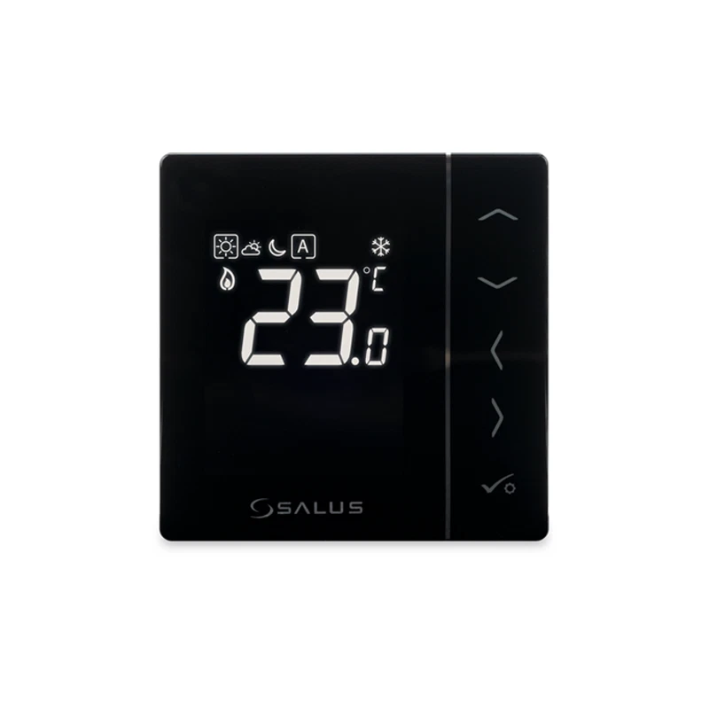 SALUS VS35B digitaler Raumthermostat Schwarz 112646