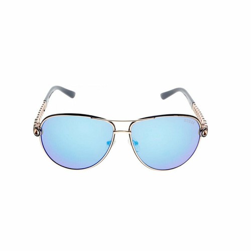Guess GU00209 08V Shiny Gunmetal/Blue 61-14-145 Sunglasses  display picture 3