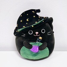Squishmallows Cleo the Witch Cat halloween 7.5" Plush Excellent Condition DEFECT