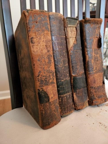 Scott's Bible 1831 Complete 4 Vol Old Test. Set - Picture 2 of 9