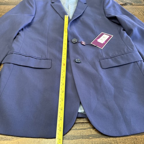 Vinci Mens Purple Suit Set Slacks & Jacket Sports Coat 40L Made In Italy NWT - Picture 13 of 24