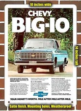 Metal Sign - 1976 Chevrolet Big-10 Pickup Truck- 10x14 inches