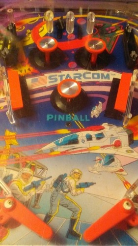 STARCOM- PINBALL- 1987 TOMY- VINTAGE USED 80'S CARTOON PINBALL GAME - Picture 12 of 12
