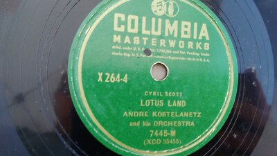 Exotic Music 78rpm 12-inch Set Columbia Records #X-264 Andre
