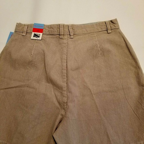 Pantalones Cortos para Caminar Gloria Vanderbilt Para Mujer Talla 14 Tostado "Helecho" Tictac Rayas NUEVO - Imagen 5 de 11