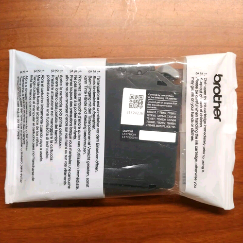 Brother LC203M XL Magenta Ink Cartridge Genuine OEM BRAND NEW / SEALED - 第 2/3 張圖片