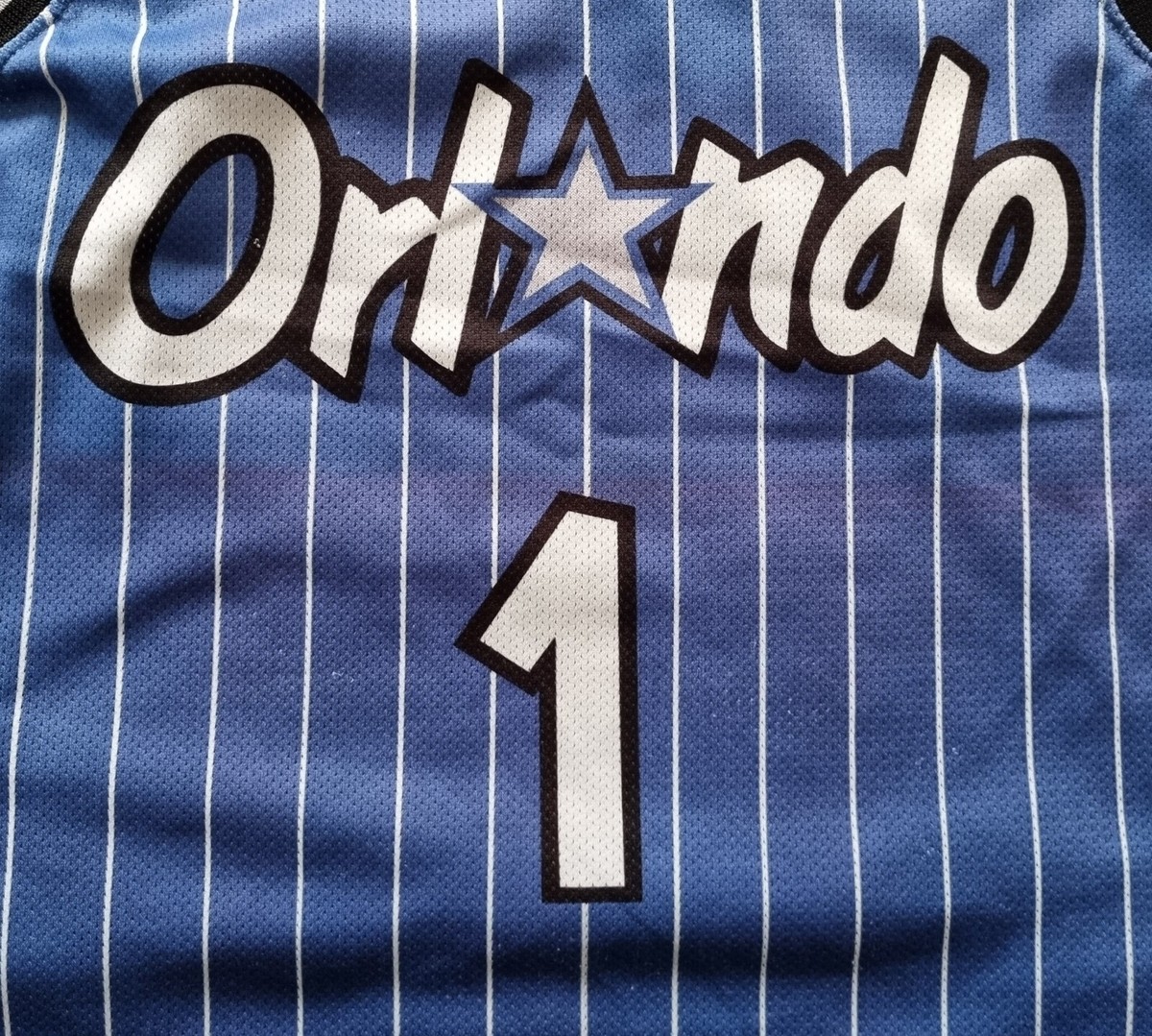 90s Champion×Orlando HARDAWAY 1 ユニホーム 1993-94 Orlando Magic Hardaway #1 Champion Jersey (Away) L