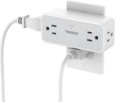 4 Outlet Extender Surge Protector Multi Plug Wall Adapter Tap 900J for Home