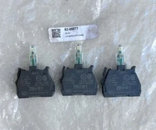 Lot of 3 TELEMECANIQUE ZBV-B1 24V PUSH BUTTON LIGHT MODULE