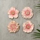 Beautiful Resin Flower Wall Art Great For Any Garden Decoration - Assorted