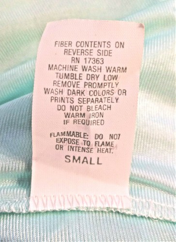 Komar Nylon Silkie NIGHTGOWN Size S Lace USA Kimono Sleeve SEAFOAM GREEN Vintage - Picture 11 of 11