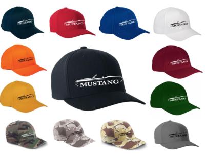 1969 Ford Mustang Convertible Color Outline Design Hat Cap NEW