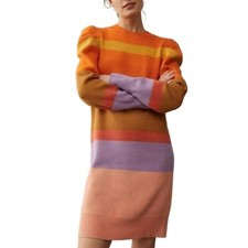 FARM RIO | Farm for Anthropologie Multicolor Tunic Sweater Dress in Size Small